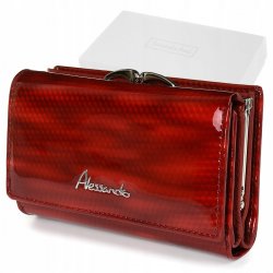 Alessandro Paoli Z21 Dámska kožená peňaženka RFID červená