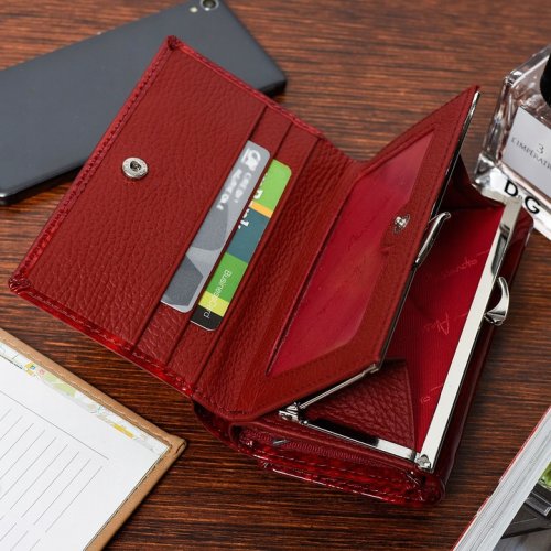 Alessandro Paoli Z21 Dámska kožená peňaženka RFID červená