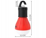 ISO 4072 Outdoorová LED žárovka na kempování červená