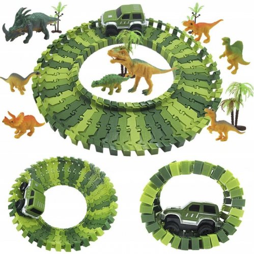 Kruzzel 17248 Dinosauří autodráha 240 dílků