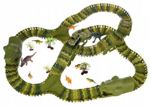 Kruzzel 17248 Dinosauří autodráha 240 dílků