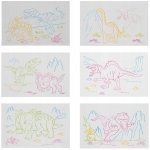 Kruzzel 16949 Kresliaca tabuľka s dinosaurami