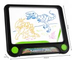 Kruzzel 16949 Kresliaca tabuľka s dinosaurami