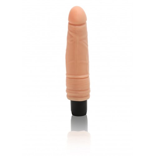 Sensual Vibrační Dildo 19 cm, béžový