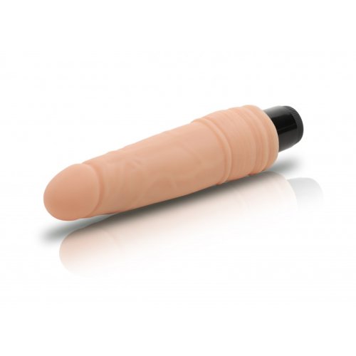 Sensual Vibrační Dildo 19 cm, béžový