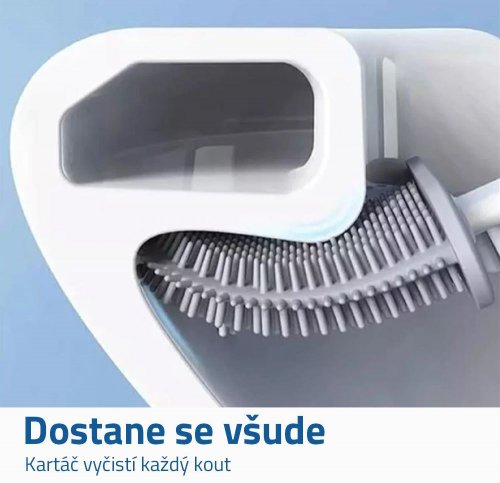 GFT Silikónová kefa na wc