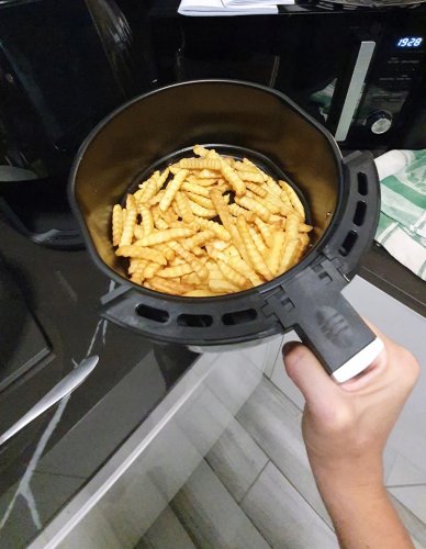 Ruhhy 16864 Horkovzdušná fritéza 4L, 1300 W černá
