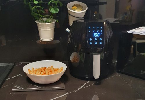 Ruhhy 16864 Horkovzdušná fritéza 4L, 1300 W černá