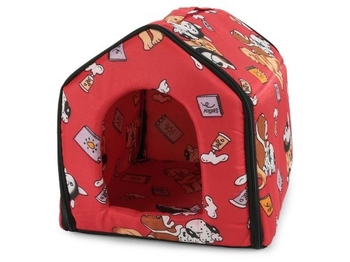Verk 19003 Domček pre psa, mačku 35 x 31 x 32 cm červený