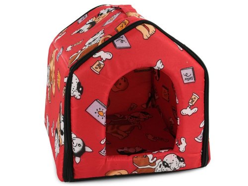Verk 19003 Domček pre psa, mačku 35 x 31 x 32 cm červený