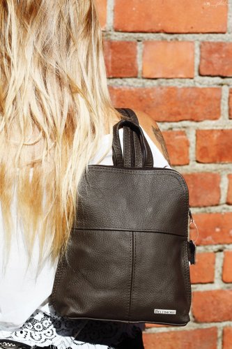 Beltimore 021 Dámský kožený batoh černý