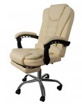 Malatec 16225 Kancelářská židle EKO kůže krémová