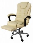 Malatec 16225 Kancelářská židle EKO kůže krémová