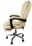Malatec 16225 Kancelářská židle EKO kůže krémová