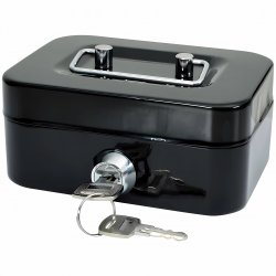 Pronett XJ3101 Příruční pokladna 15,x 12 x 8 cm černá