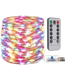 Malatec 17243 Světelný řetěz USB 300 LED multikolor 30 m, dálkové ovládání