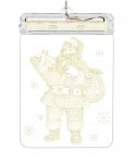 Malatec 17224 Závesná vianočná 3D LED dekorácia svietiaca Santa Claus