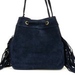 Beltimore W03 Dámská semišová kabelka tmavě modrá