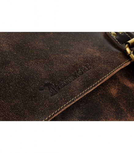 Beltimore M85 Pánská kožená taška přes rameno hnědá