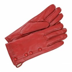 Beltimore K26 Dámské kožené rukavice zateplené červené