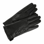 Beltimore K26 Dámské kožené rukavice zateplené černé