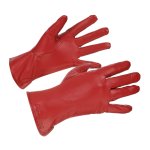 Beltimore K25 Dámske kožené rukavice zateplené červené