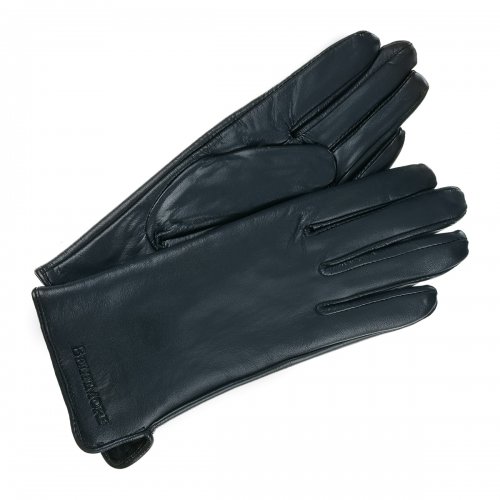 Beltimore K25 Dámské kožené rukavice zateplené tmavě modré