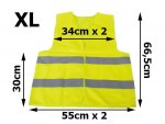 Verk Reflexná vesta žltá XL