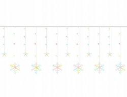 ISO 11323 Světelný závěs hvězdy 138 LED, 31V,  multicolor
