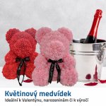 GFT Medvedík z ruží - biely 24 cm