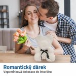 GFT Medvedík z ruží - biely 24 cm