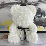GFT Medvedík z ruží - biely 24 cm