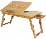 Pronett XJ065 Bambusový stolek na notebook do postele 30 x 50 cm