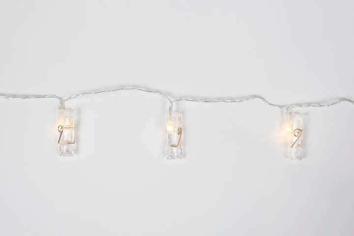 KIK KX5740 Světelný řetěz s LED kolíčky na fotografie 3m 20 ks