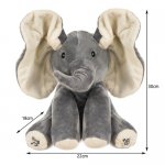 Kruzzel Spievajúce interaktívne sloník šedej