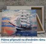 GFT Diamantové malování s rámem - plachetnice