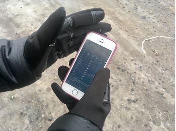 GFT Dotykové rukavice - XL černé