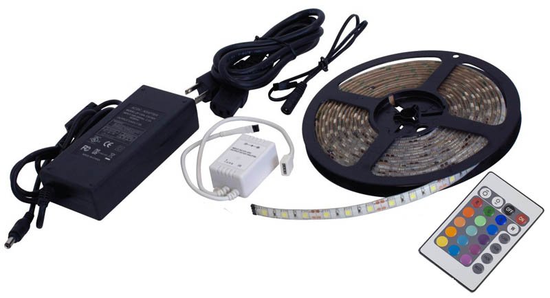 Pronett LED pásik RGB SMD 5m s diaľkovým ovládaním