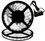 Pronett LED SMD opasok, AC adaptér, studená biela 5 m