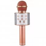 Pronett XA042 Karaoke bluetooth mikrofon světle růžový
