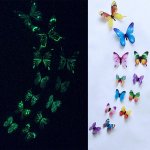 APT AG683D Fluorescenčné svietiace motýle 12 ks farebné