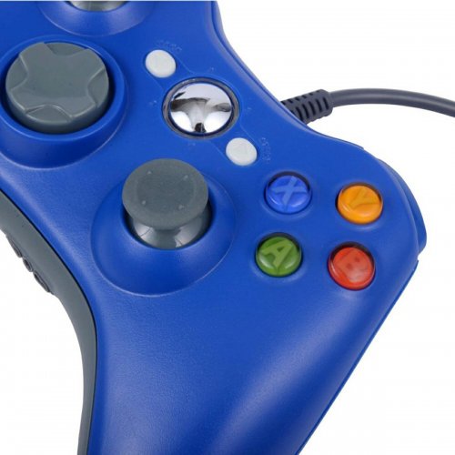 APT KX13B Xbox 360 káblový ovládač modrý