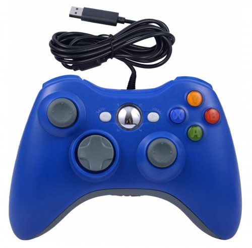 APT KX13B Xbox 360 káblový ovládač modrý
