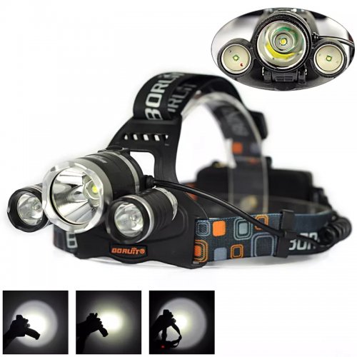 Pronett XT0111 Čelovka LED ZOOM 3 x LED T6