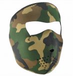 Pronett Ochranná neoprénová maska ​​na tvár maskáč