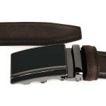 Beltimore A19 Pánský kožený opasek s automatickou sponou 125 cm hnědý