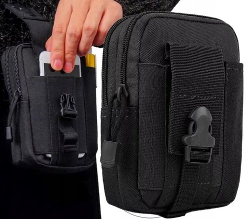 Pronett 0784 Taktická taška na opasok čierna