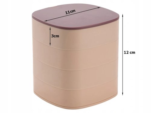 Verk 24054 Čtyřpatrová otočná šperkovnice se zrcadlem