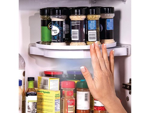 Verk 15936 Otočná polička do rohu bílá