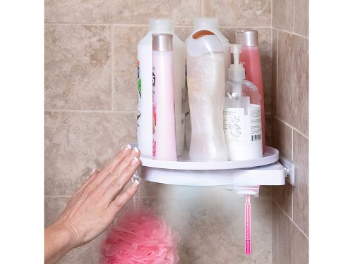 Verk 15936 Otočná polička do rohu bílá